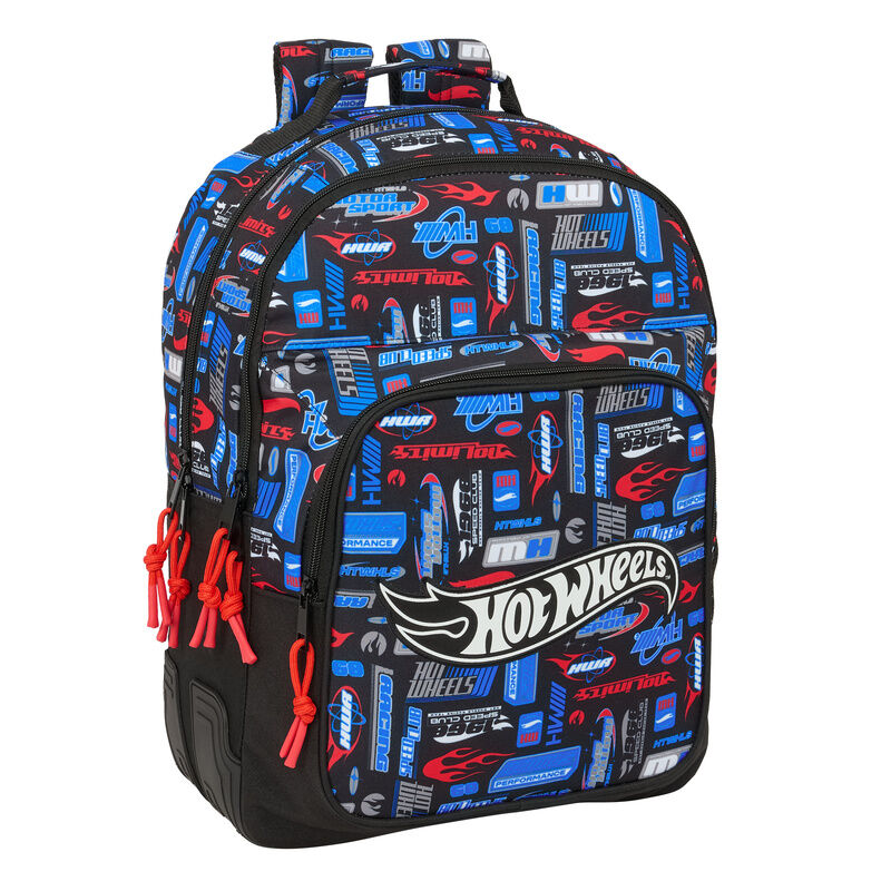 Mochila Escolar Hot Wheels 42cm Adaptável