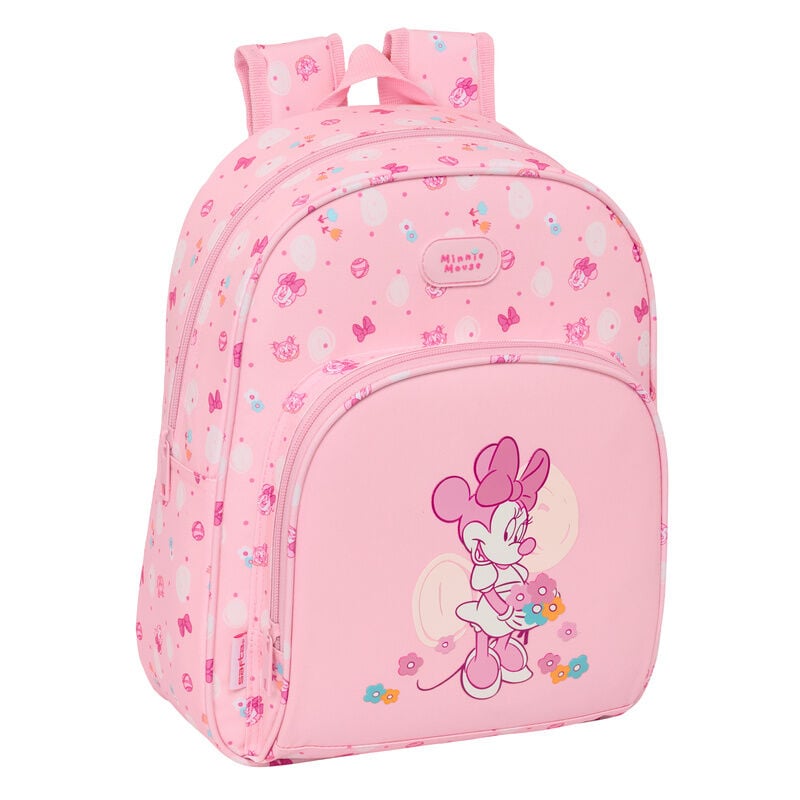 Mochila Pré-Escolar Baby Minnie Disney 34cm Adaptável
