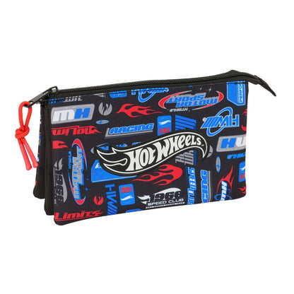 Estojo Triplo Hot Wheels