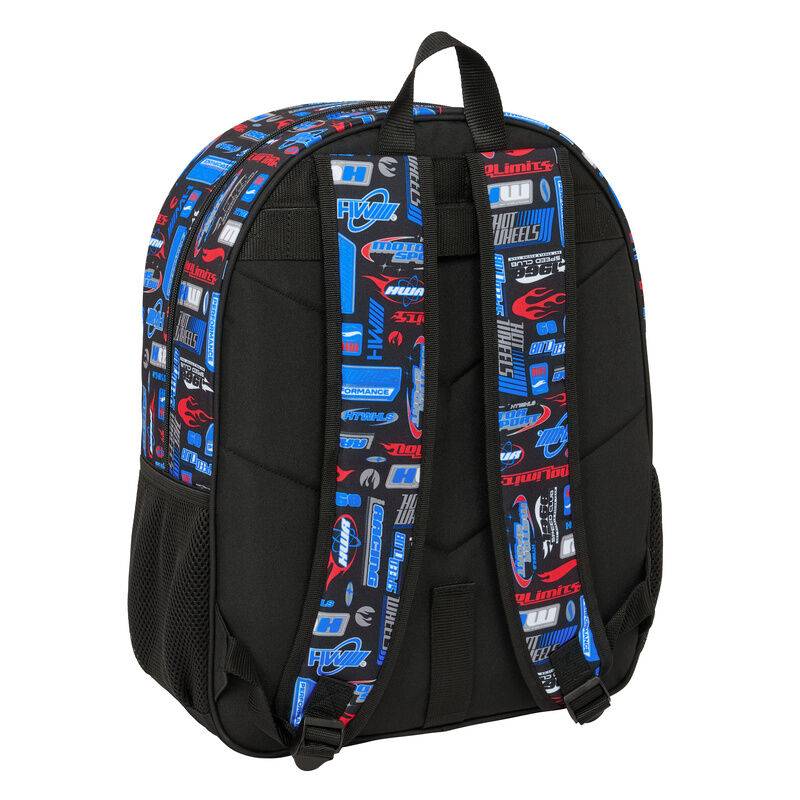 Mochila Escolar Hot Wheels 42cm Adaptável