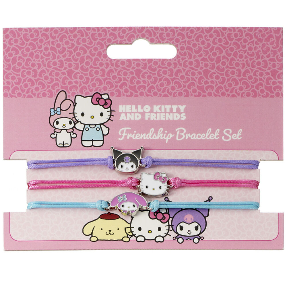 Set Pulseiras Hello Kitty &amp; Friends