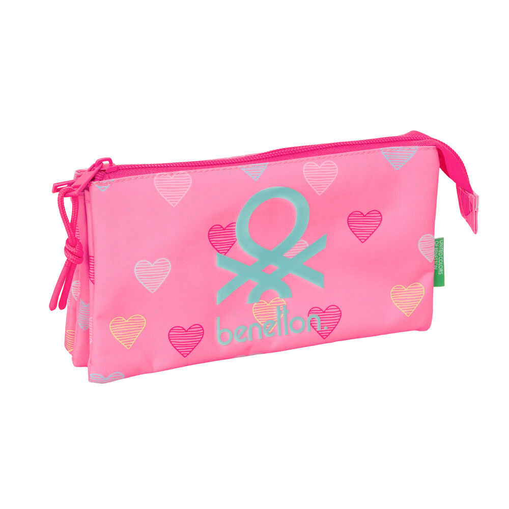 Estojo Triplo Heart Benetton