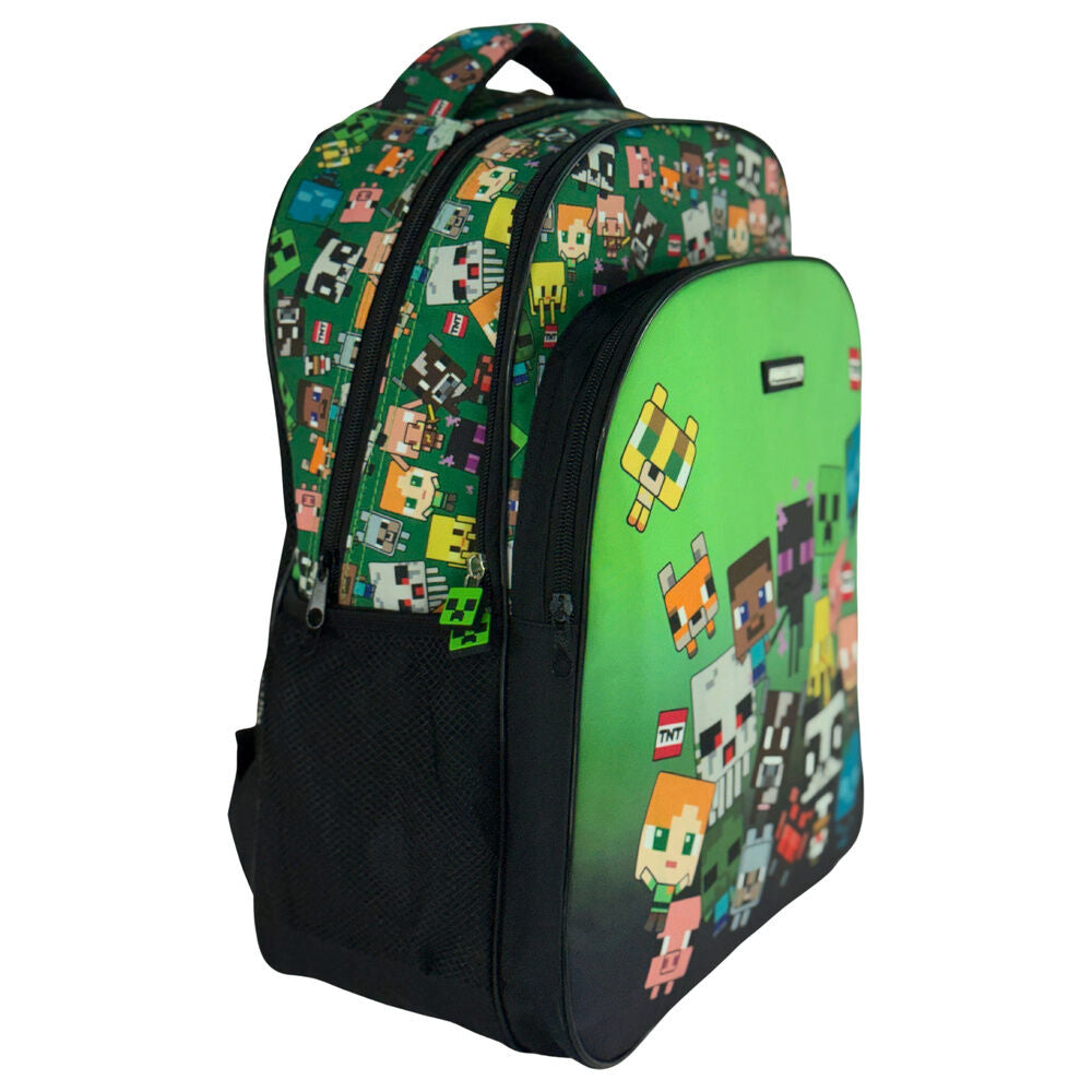 Mochila Escolar Characters Minecraft 42cm