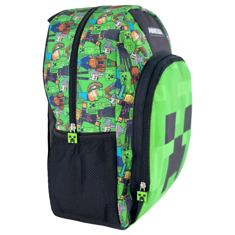 Mochila Escolar Face Minecraft 40cm