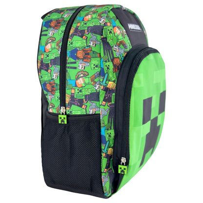 Mochila Escolar Face Minecraft 40cm