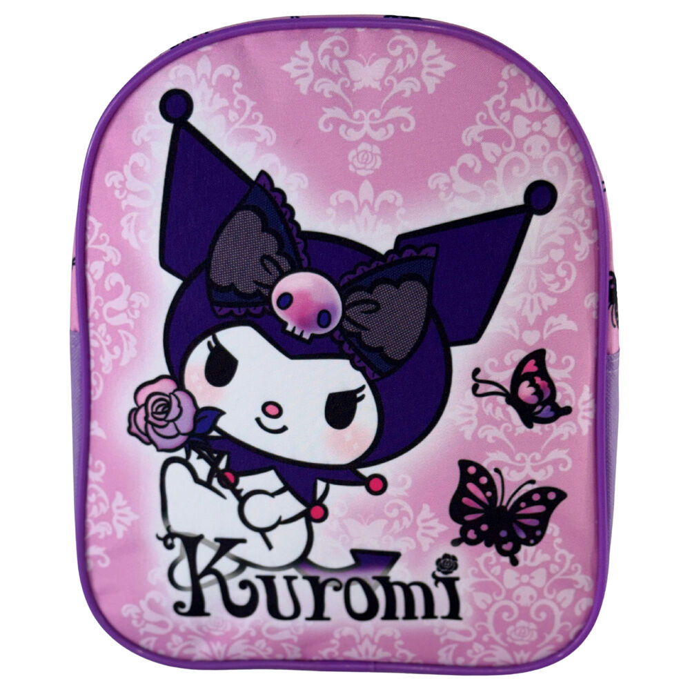 Mochila Creche Purple Kuromi Hello Kitty 26cm