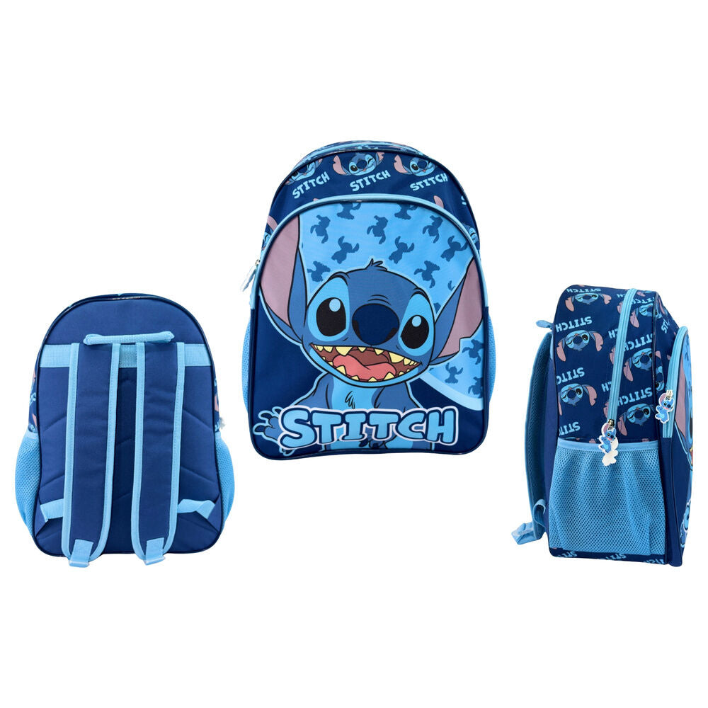 Mochila Escolar Abstract Stitch Disney 40cm