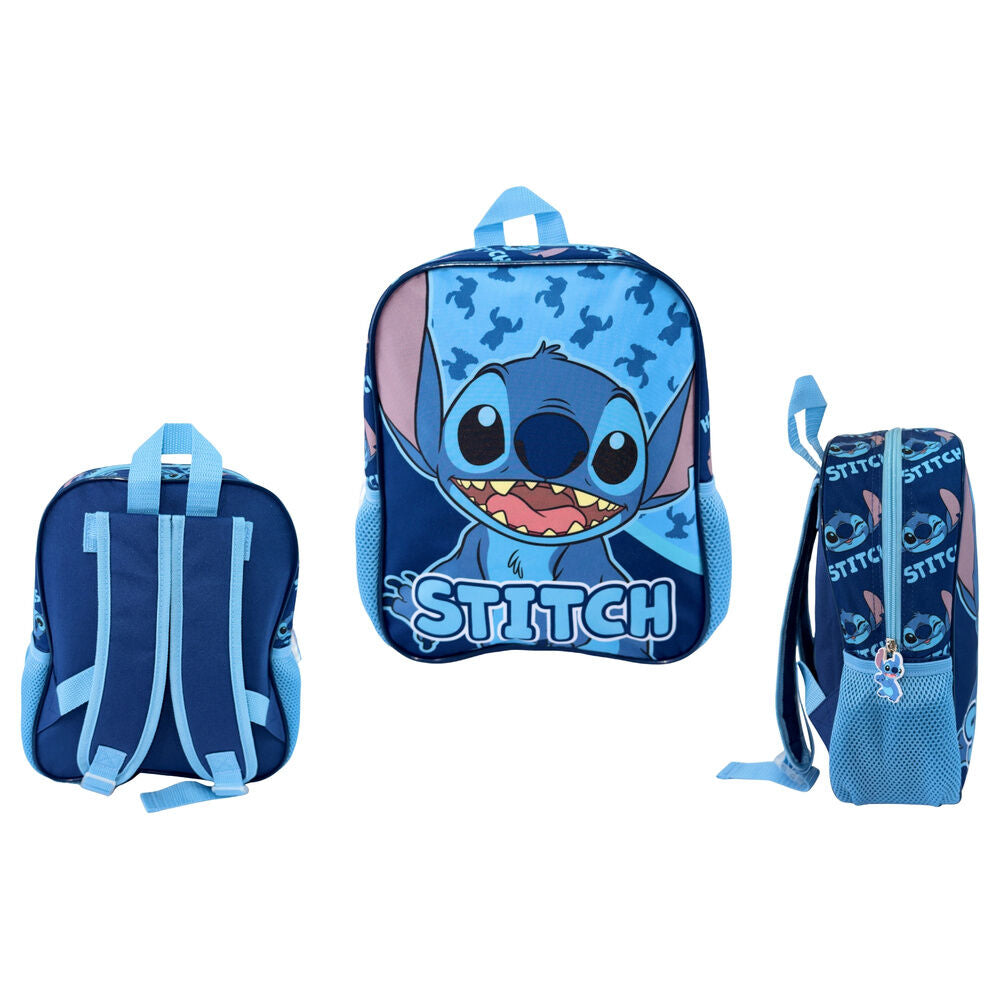 Mochila Pré-Escolar Abstract Stitch Disney 30cm