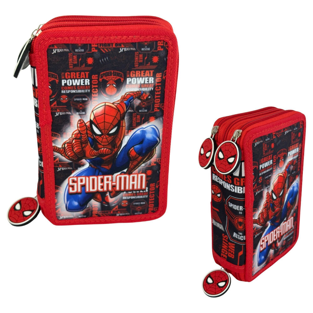 Estojo Triplo Hero Spiderman Marvel