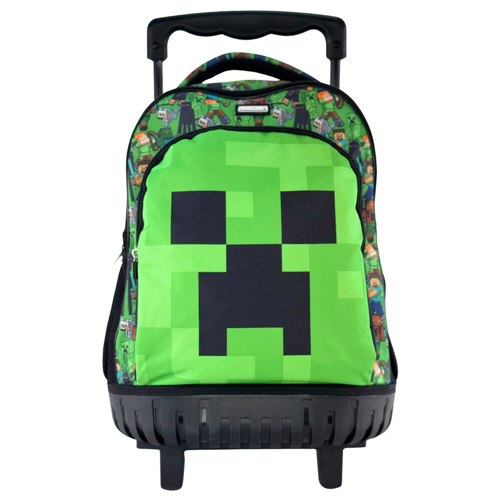 Mochila Escolar Trolley Face Minecraft 44cm