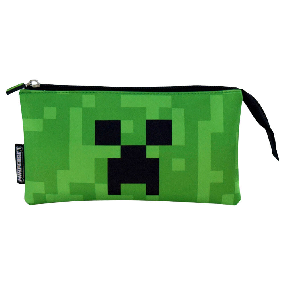 Estojo Triplo Face Minecraft