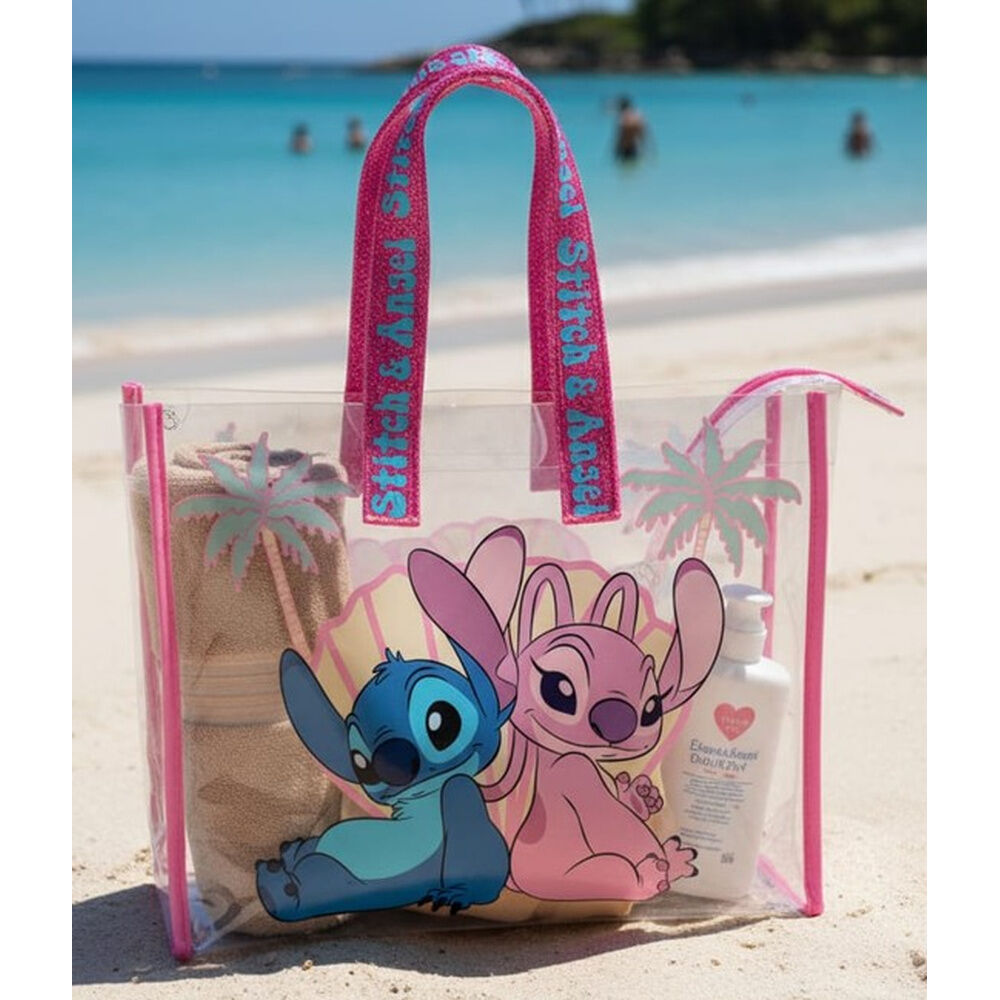 Bolsa de Praia Angel &amp; Stitch Disney