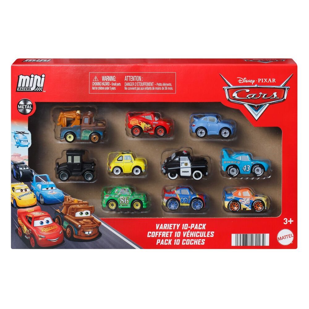 Pack 10 Mini Carros Cars Disney Pixar