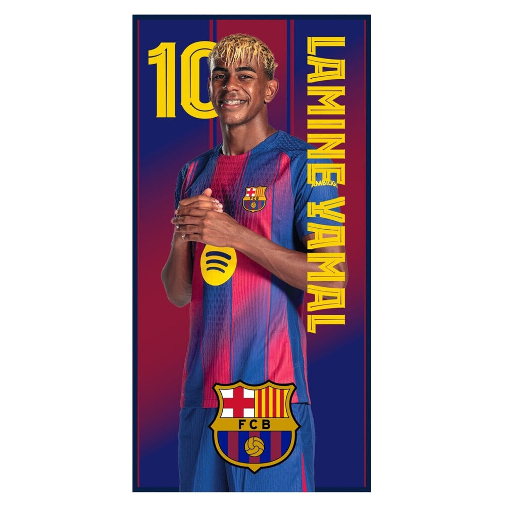 Toalha de Praia Microfibra Lamine Yamal F.C Barcelona