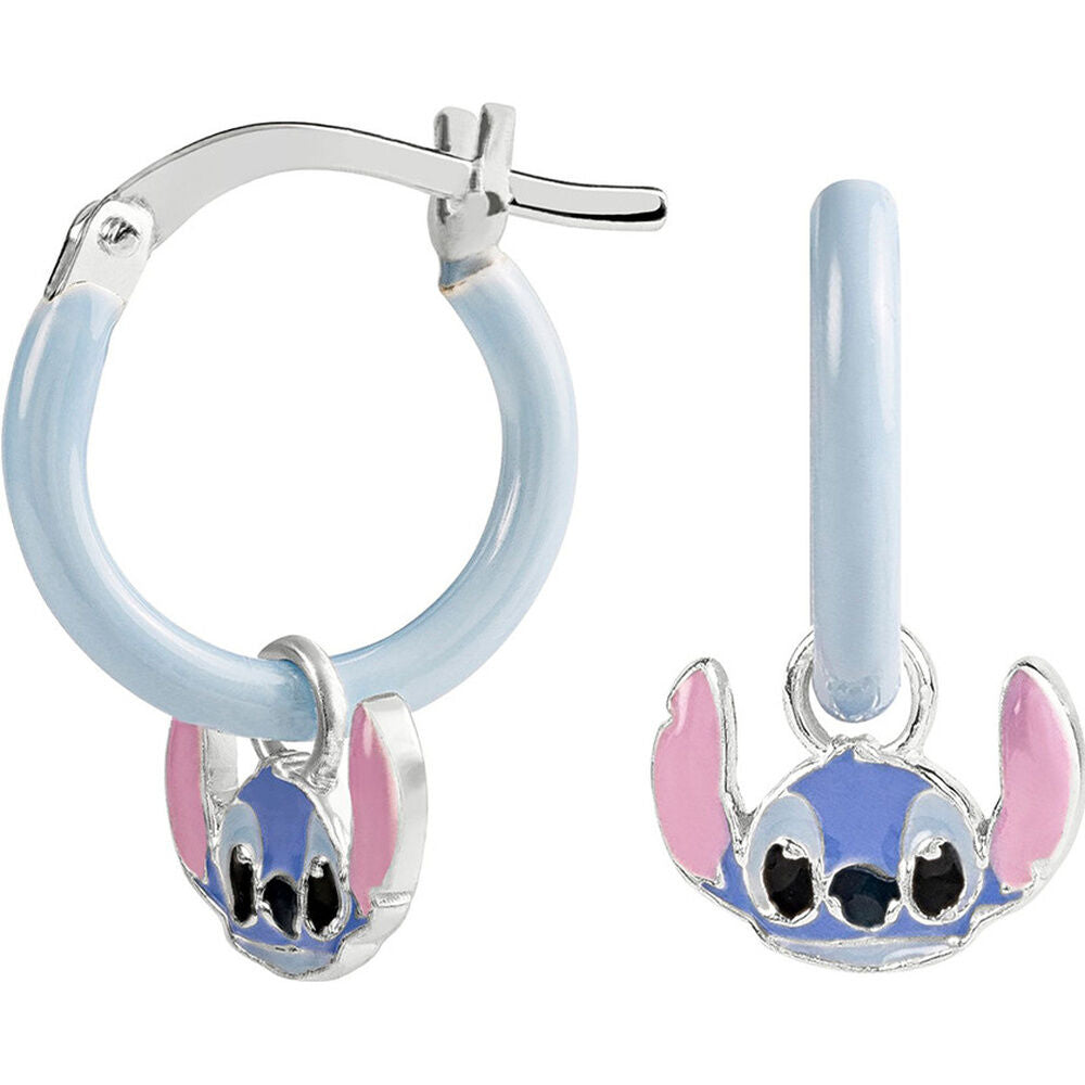 Brincos de Prata Charm Stitch Disney