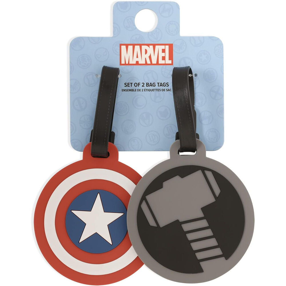 Conjunto 2 Etiquetas de Identificação Avengers Marvel