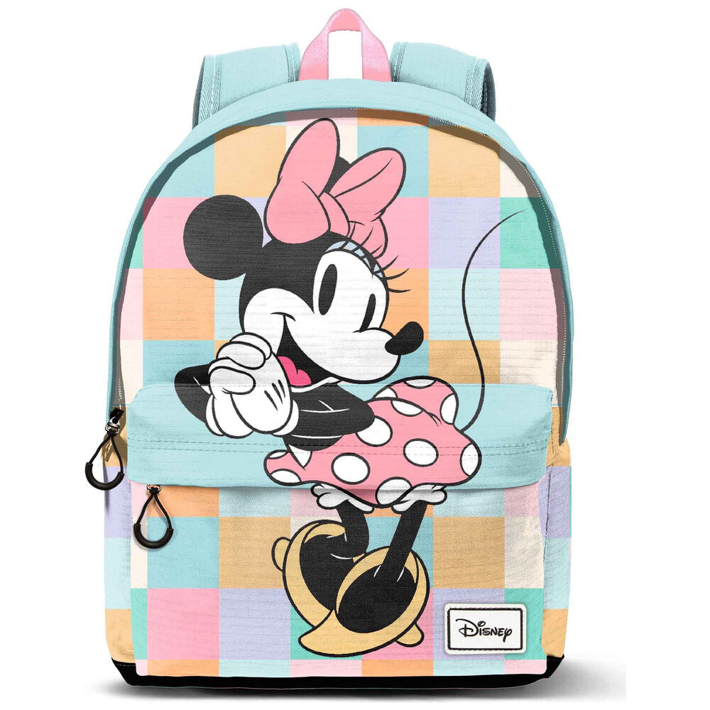 Mochila Escolar Squares Minnie Disney 41cm