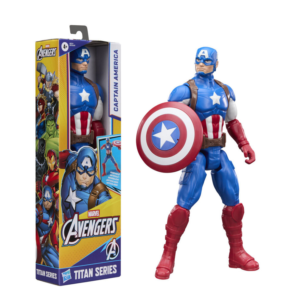 Figura Capitão América Titan Series Avengers Marvel 30cm