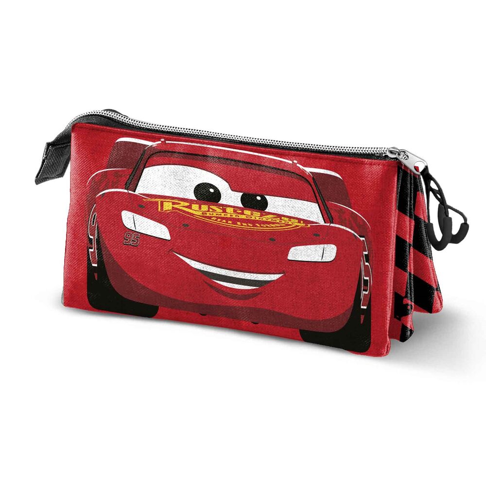 Estojo Triplo Speed Cars Disney Pixar