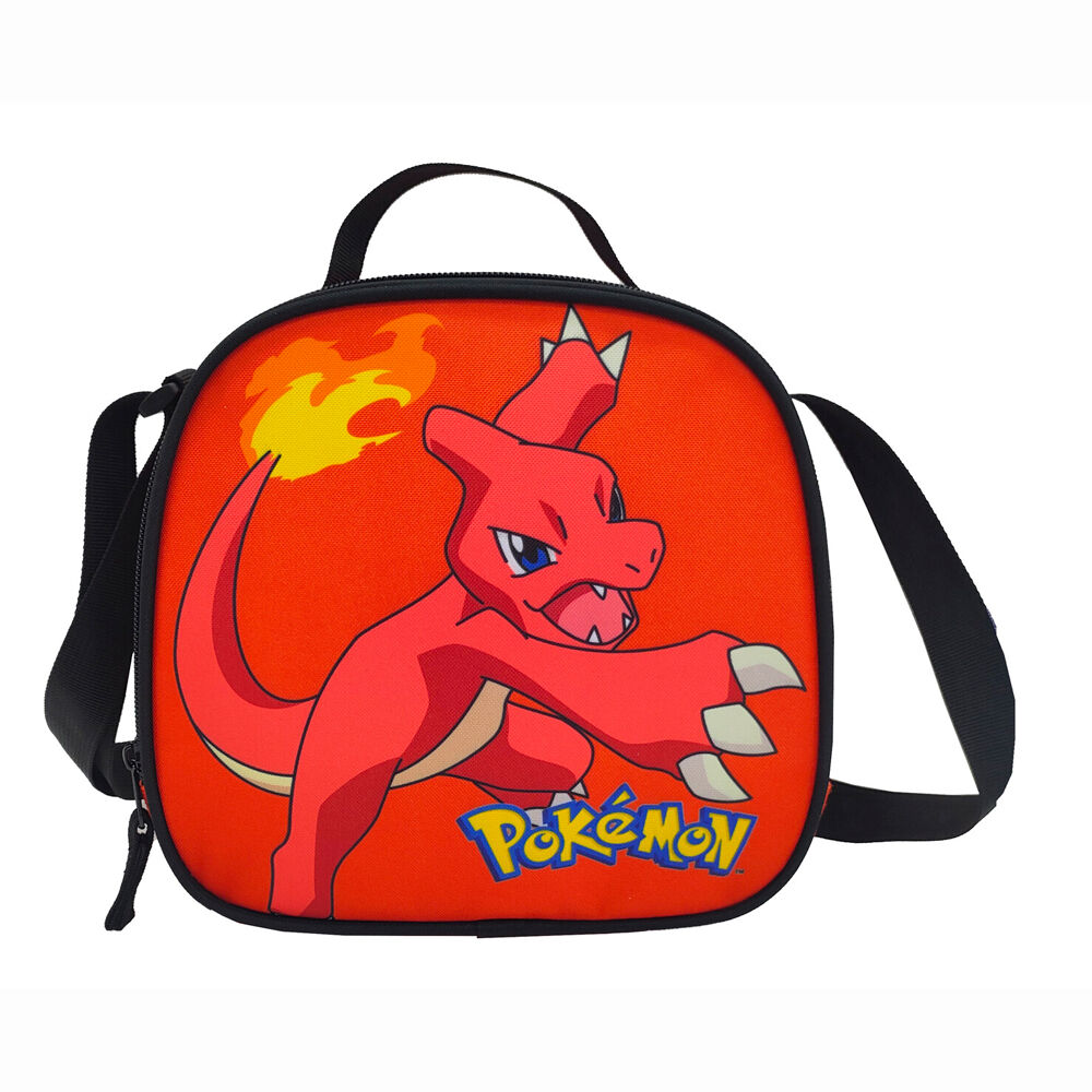 Conjunto de Mochila Escolar Trolley + Estojo + Lancheira Térmica Pokemon