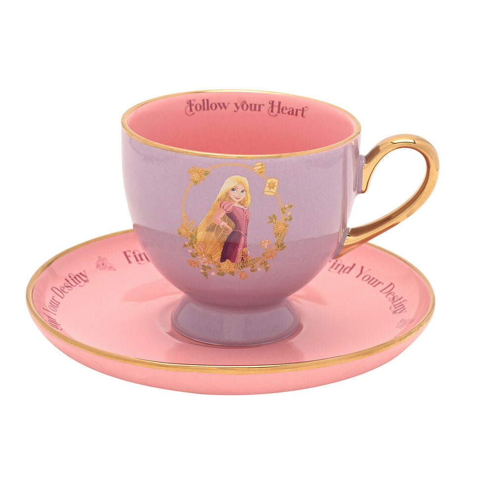 Chávena de chá e Pires Rapunzel Princesas Disney