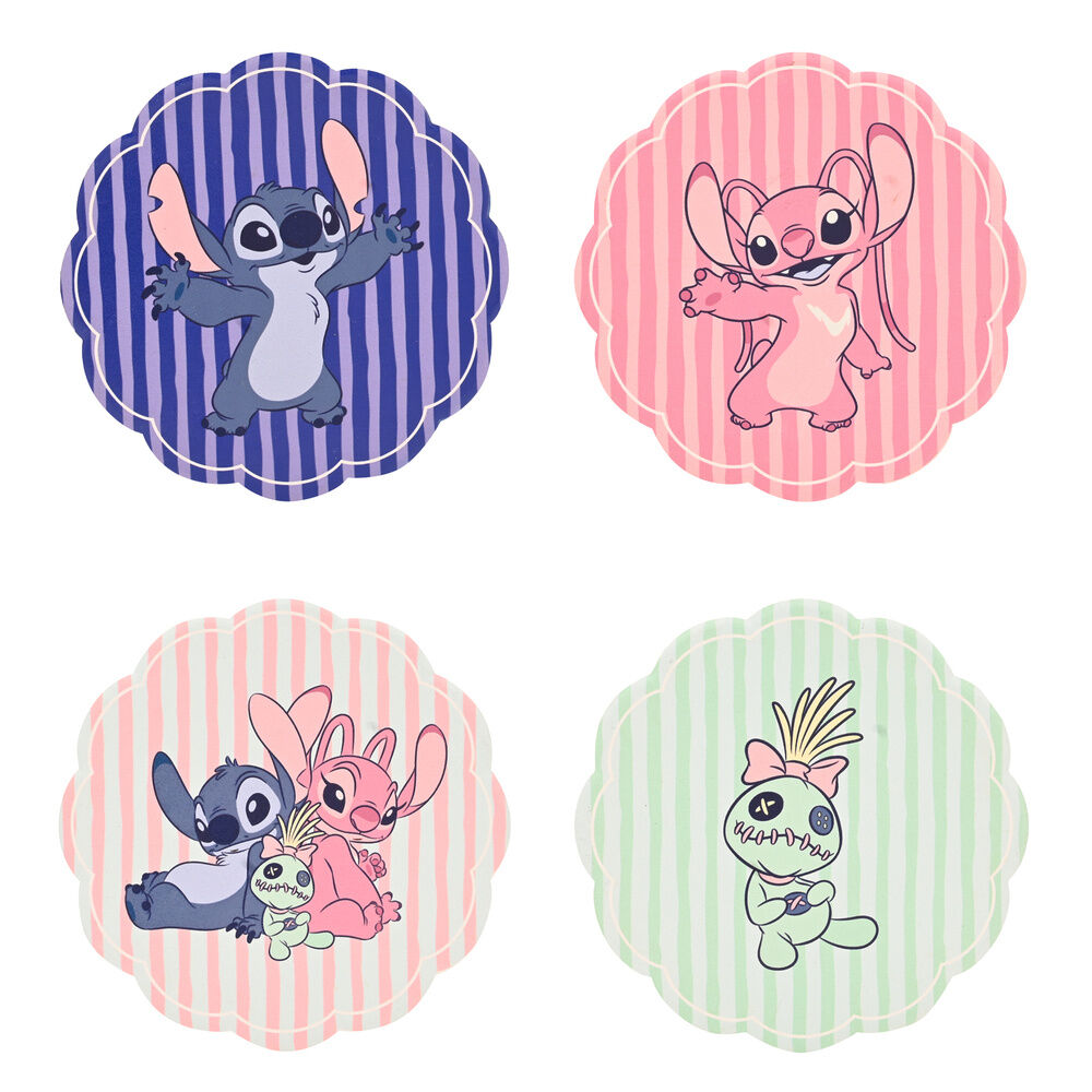 Set 4 Bases de Cerâmica Stitch Disney