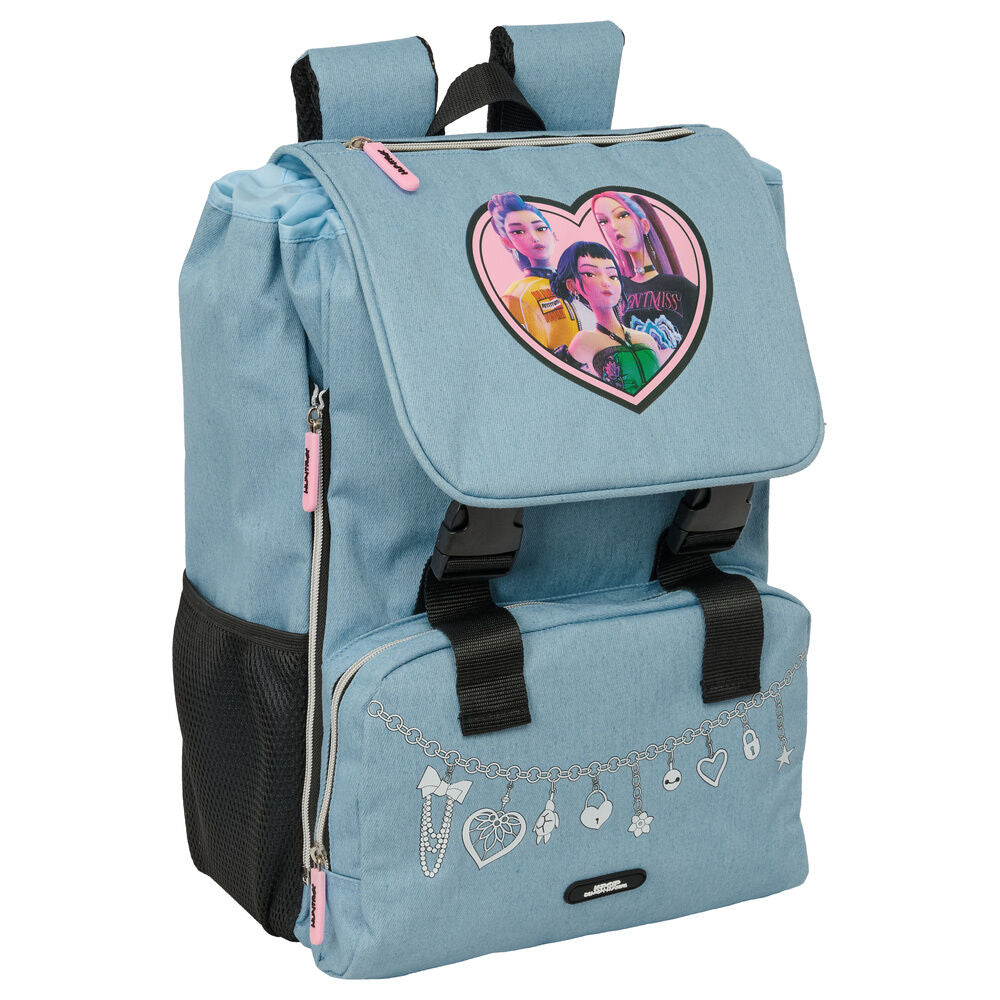 Mochila Escolar Huntrix K-Pop Demon Hunters 41cm