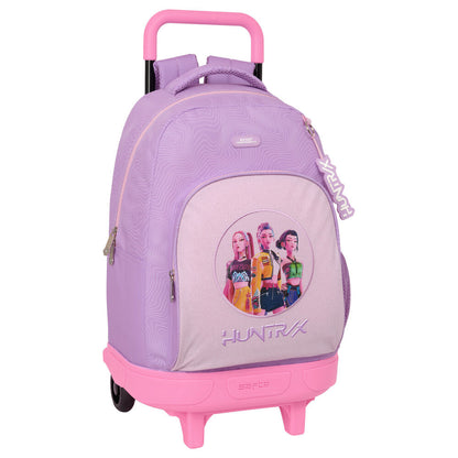 Mochila Escolar Trolley Compact K-Pop Demon Hunters 45cm