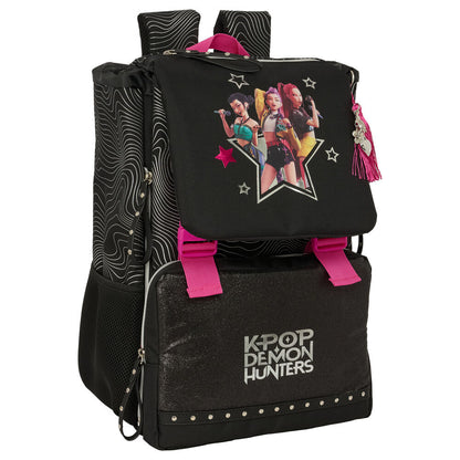 Mochila Escolar Energy K-Pop Demon Hunters 41cm