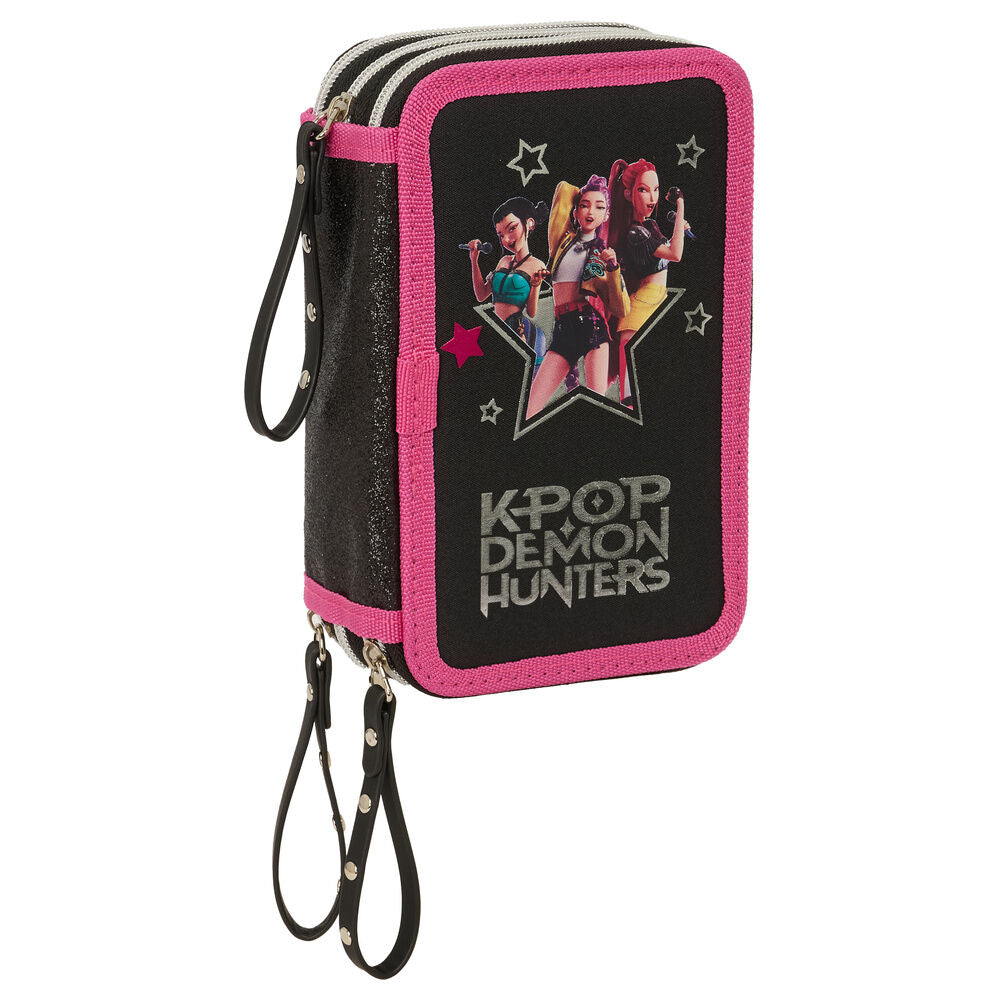 Estojo Triplo Energy K-Pop Demon Hunters 37pcs