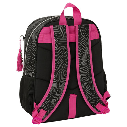 Mochila Escolar Energy K-Pop Demon Hunters 42cm Adaptável
