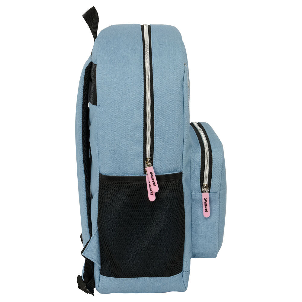 Mochila Escolar Huntrix K-Pop Demon Hunters 43cm Adaptável