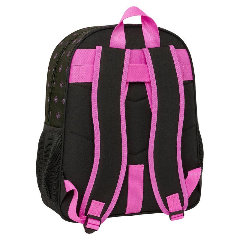 Mochila Escolar Preta K-Pop Demon Hunters 38cm