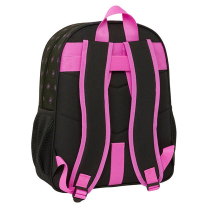 Mochila Escolar Preta K-Pop Demon Hunters 38cm