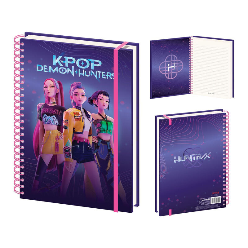 Caderno A4 Wire-O K-Pop Demon Hunters