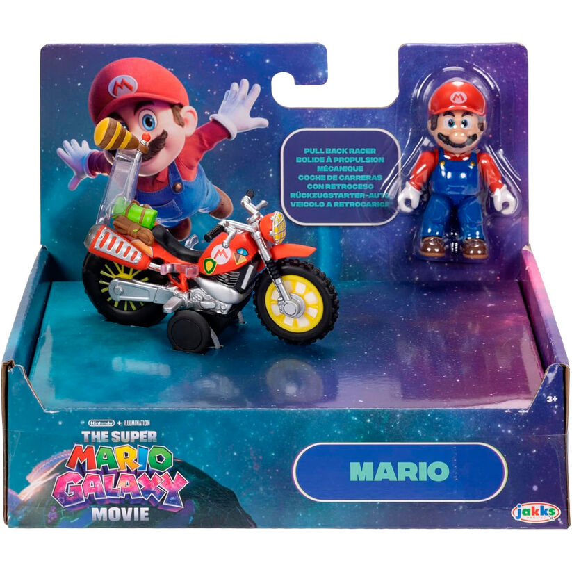 Figura + Veiculo Super Mario Galaxy Movie Super Mario Bros