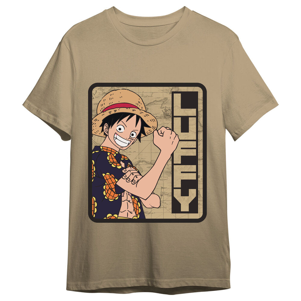 T-Shirt Adulto Tamanho L Monkey D. Luffy One Piece