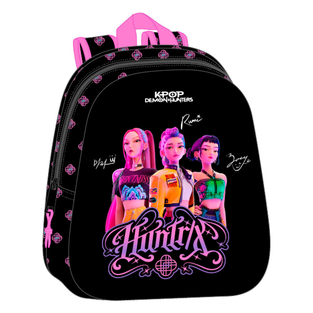 Mochila Pré-Escolar 3D K-Pop Demon Hunters 33cm