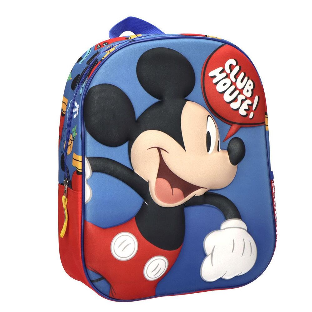 Mochila Pré-Escolar 3D Mickey Disney 30cm