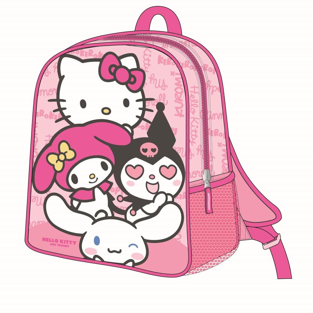 Mochila Pré-Escolar 3D Hello Kitty and Friends 30cm