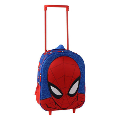 Mochila Pré-Escolar Trolley 3D Spiderman Marvel 30cm
