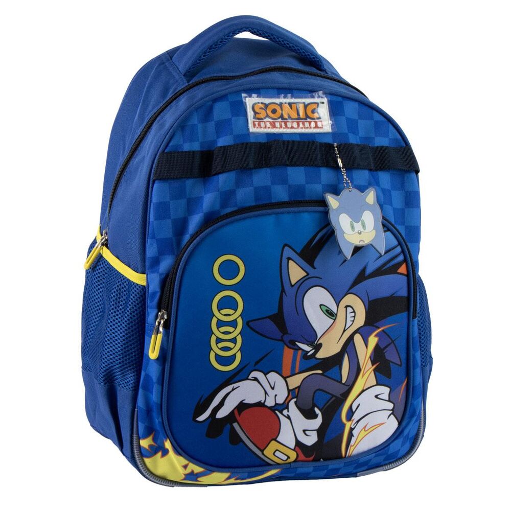 Mochila Escolar Sonic the Hedgehog 42cm Adaptável