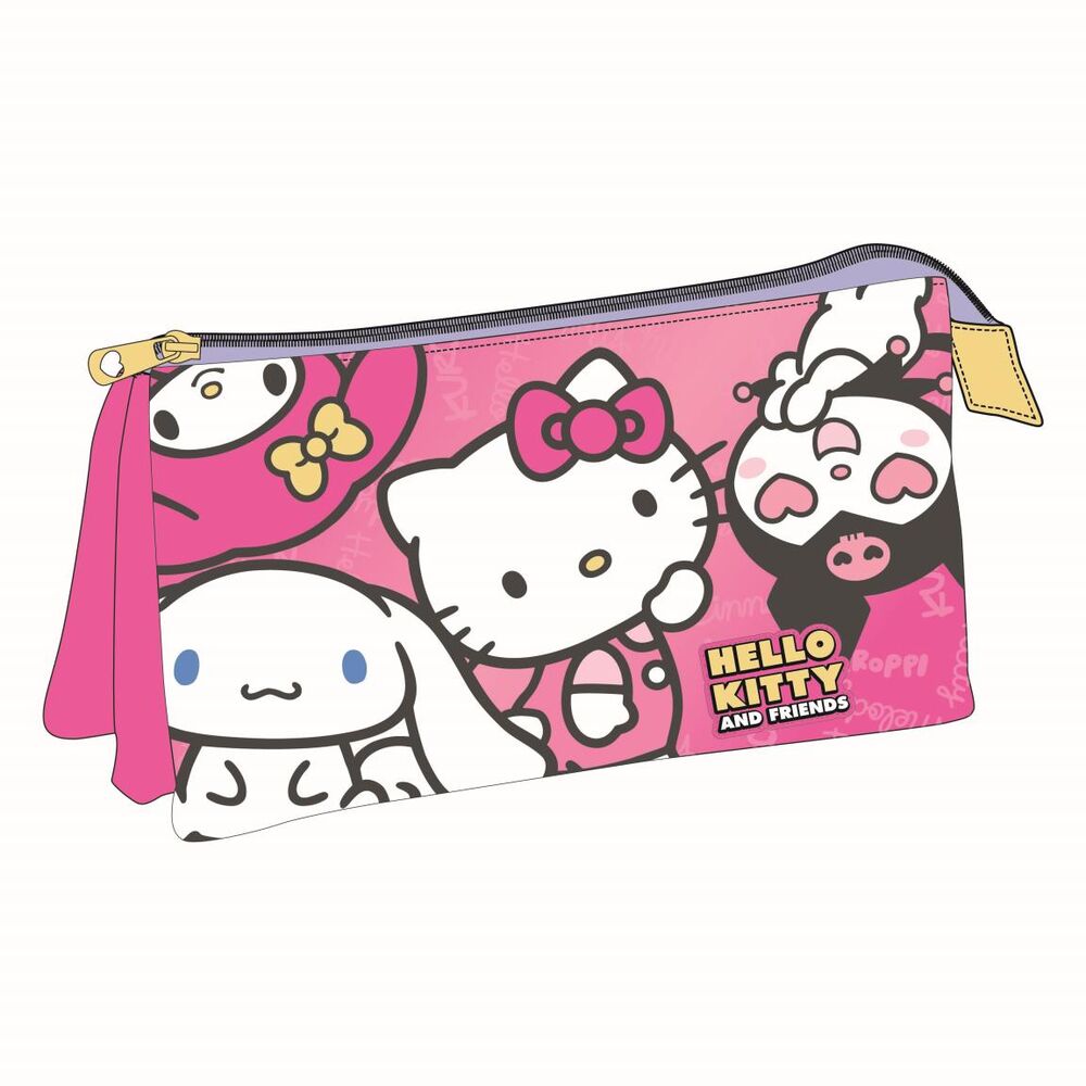 Estojo Triplo Hello Kitty and Friends