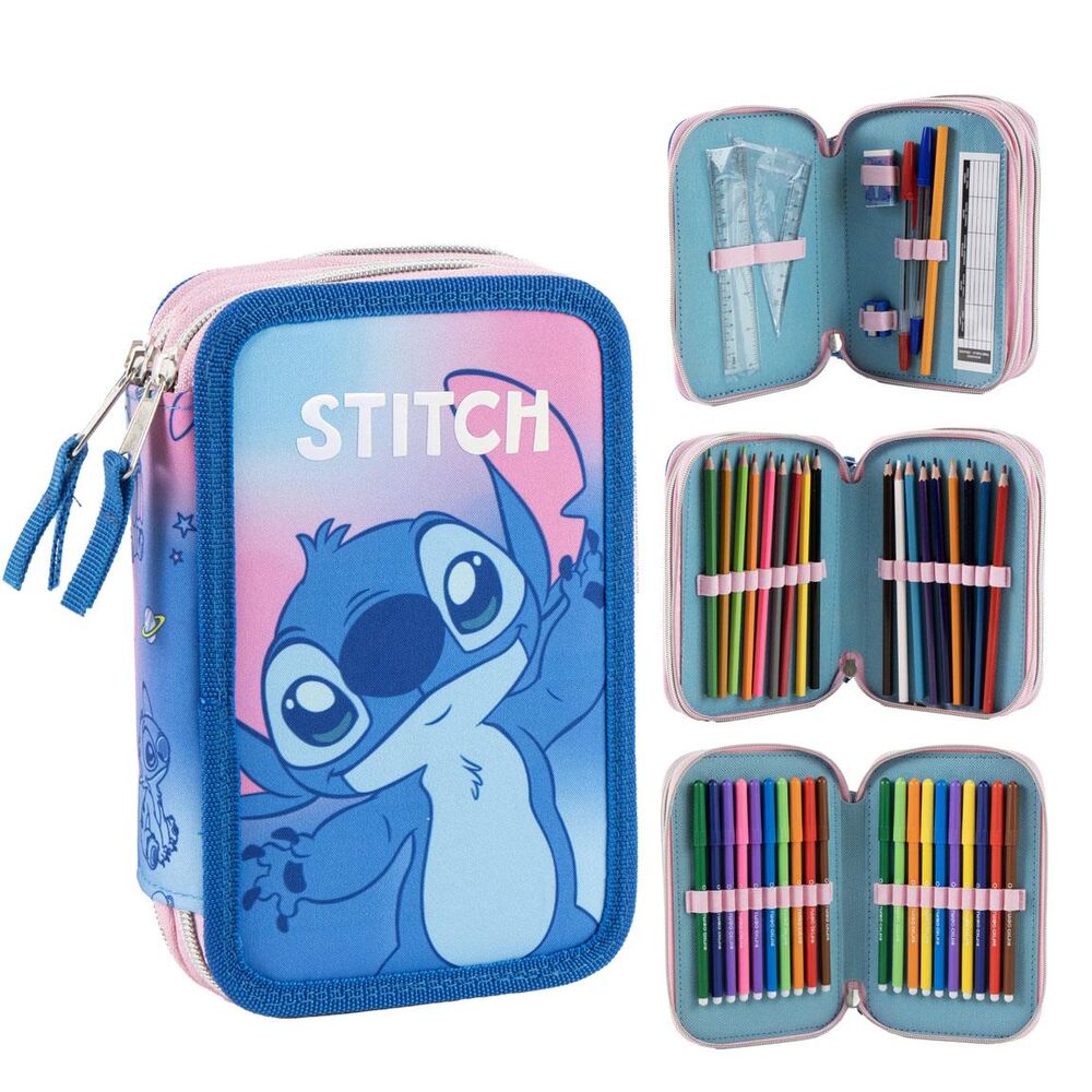 Estojo Triplo Stitch Disney