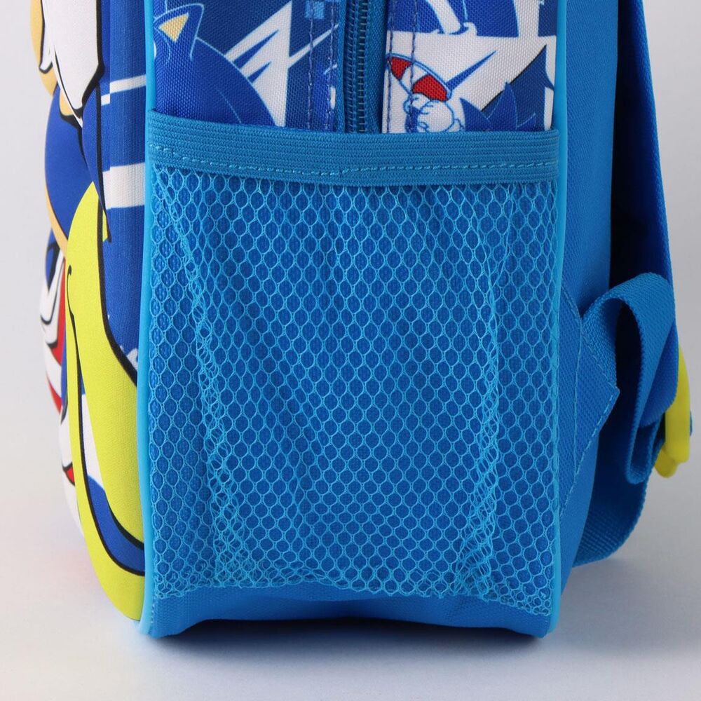 Mochila Pré-Escolar 3D Sonic the Hedgehog 30cm