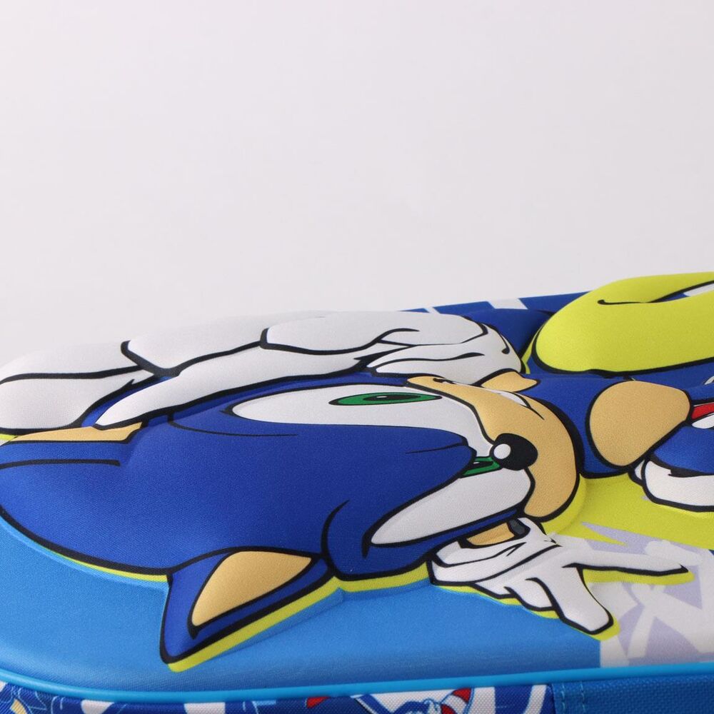 Mochila Pré-Escolar 3D Sonic the Hedgehog 30cm