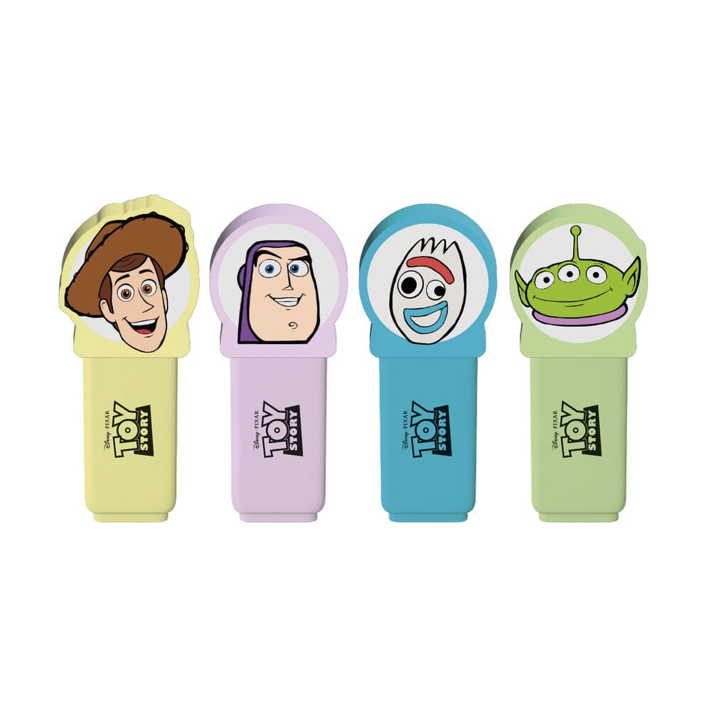 Conjunto de 4 marcadores Topper Toy Story Disney Pixar