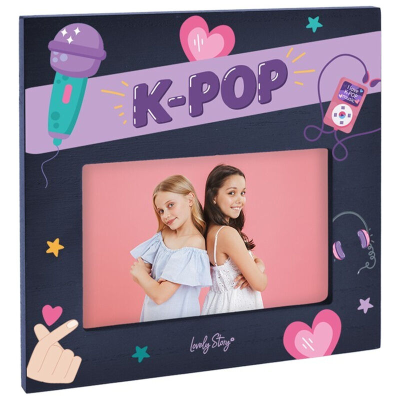 Moldura para Fotografia Dark Blue K-Pop