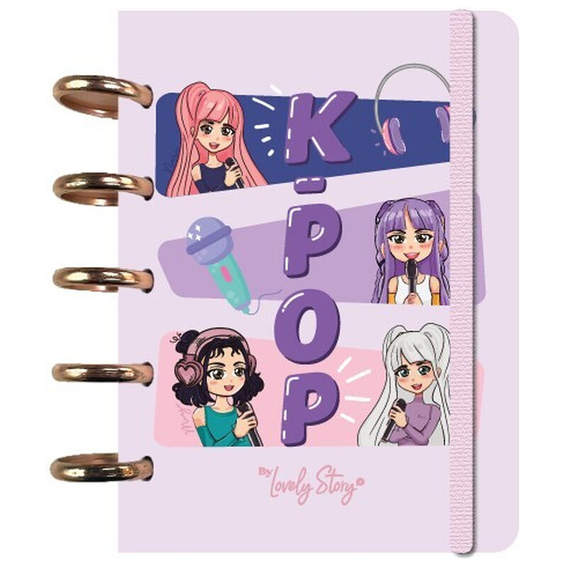 Caderno A6 Pink K-Pop