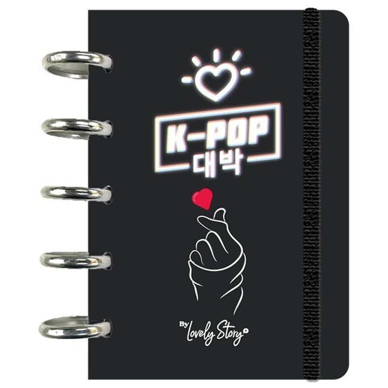 Caderno A6 Black K-Pop